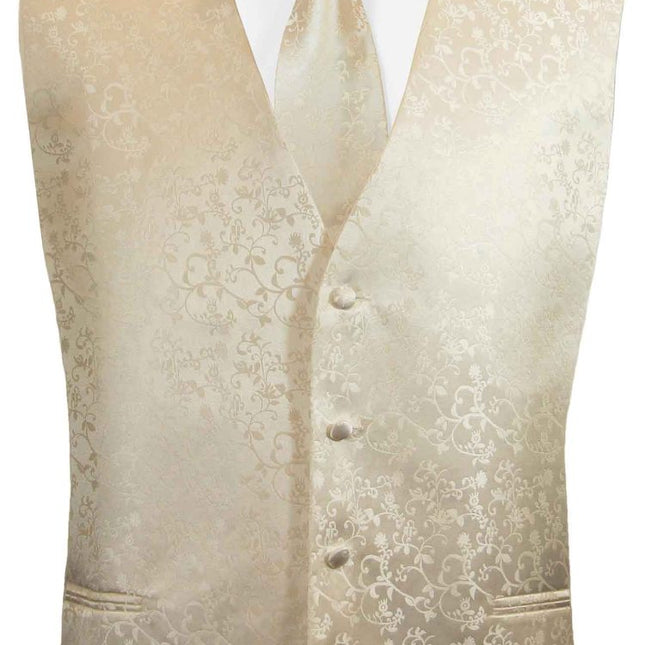 Champagne Boys Tuxedo Vest Set Paul Malone Vest - Paul Malone.com