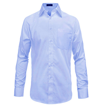 The Essential Solid Light Blue Dress Shirt PaulMalone.com Shirts - Paul Malone.com