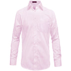 open lace back dress Men's Italian Lombardo Pink Shirt by StudioSuits