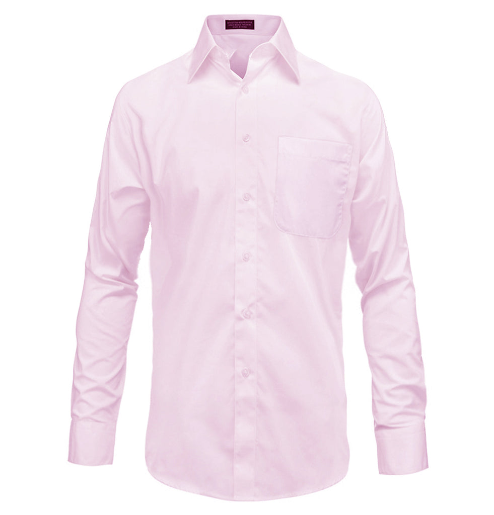 Light pink mens dress shirt best sale