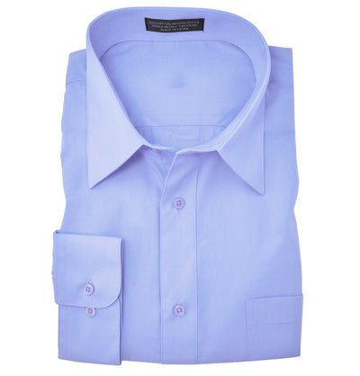 The Essential Solid Light Blue Dress Shirt PaulMalone.com Shirts - Paul Malone.com