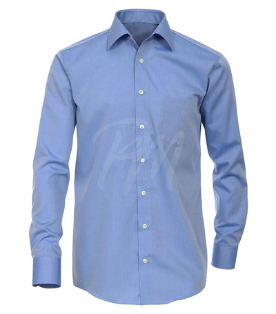 Solid Light Blue Slim Fit Men's Shirt PaulMalone.com Shirts - Paul Malone.com