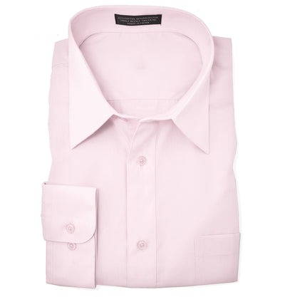 The Essential Solid Lite Pink Men's Dress Shirt PaulMalone.com Shirts - Paul Malone.com