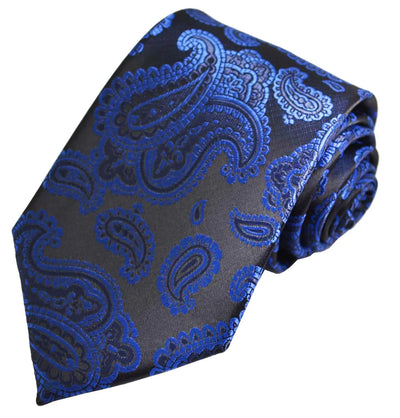 Royal Blue Fashionable Paisley Tie Paul Malone Ties - Paul Malone.com