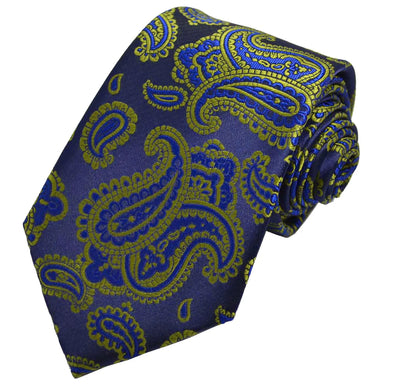 Jungle Green Fashionable Paisley Tie Paul Malone Ties - Paul Malone.com