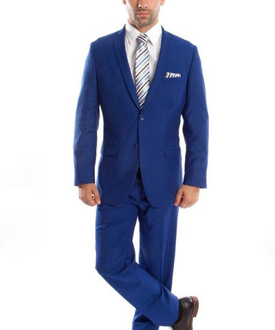 Ultra Slim Royal Blue Men's Suit Tazio Suits - Paul Malone.com