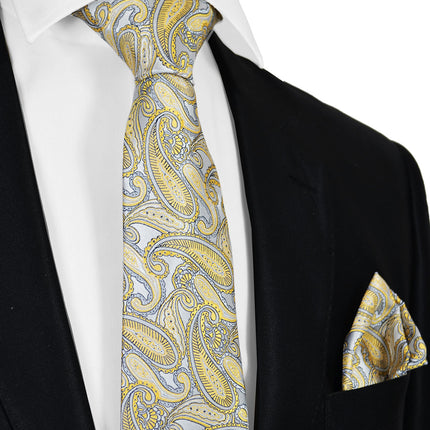 New Wheat Paisley Tuxedo Vest Set Paul Malone Vest - Paul Malone.com