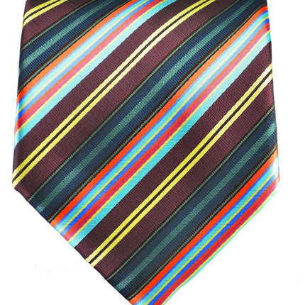 Grape Striped Men's Necktie Paul Malone Ties - Paul Malone.com