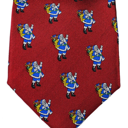 Red Paul Malone Santa Claus Holiday Tie Set Paul Malone Ties - Paul Malone.com