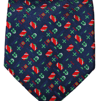 Navy Blue Paul Malone Present Holiday Tie Set Paul Malone Ties - Paul Malone.com