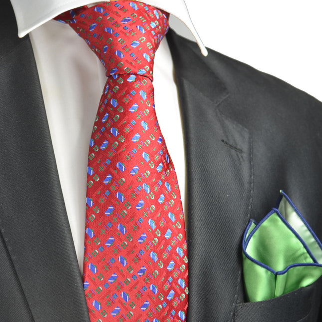 Tango Red Paul Malone Present Holiday Tie Set Paul Malone Ties - Paul Malone.com