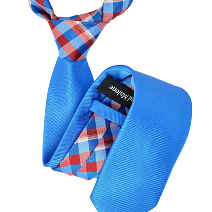 Blue Contrast Knot Tie Set by Paul Malone Paul Malone Ties - Paul Malone.com