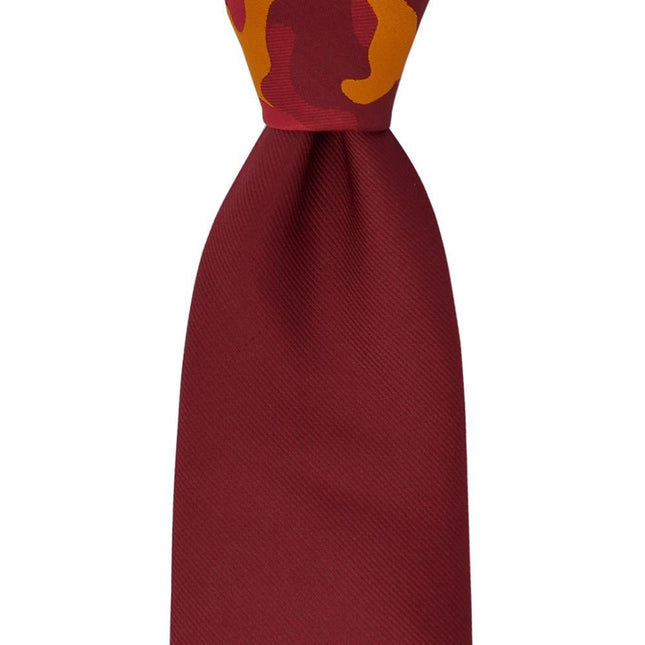 Solid Red Contrast Knot Tie Set by Paul Malone Paul Malone Ties - Paul Malone.com
