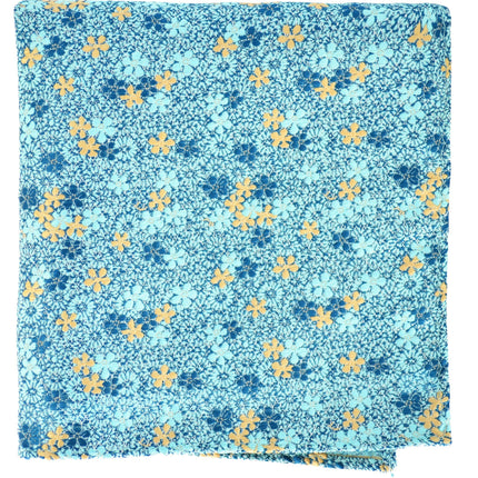 Turquoise Floral Men's Pocket Square BerlinBound Ties - Paul Malone.com