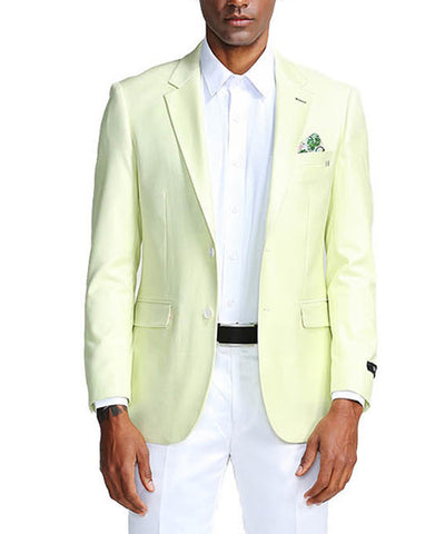 Mint Green Slim Fit 2 Button Blazer PaulMalone.com Suits - Paul Malone.com