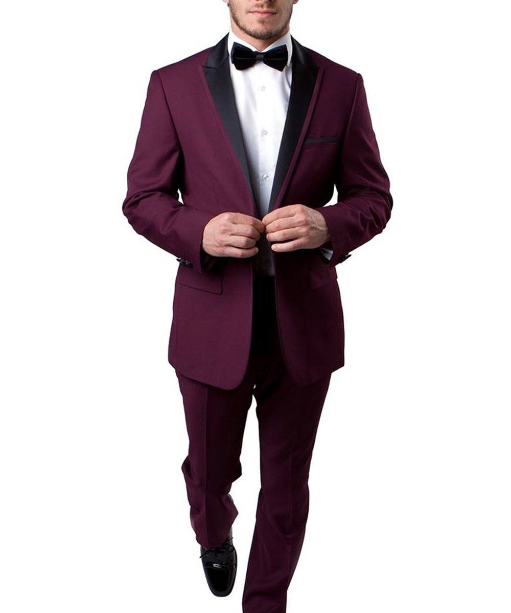 2022-3SH-6 Shinny burgundy glitter suit – BijanKids