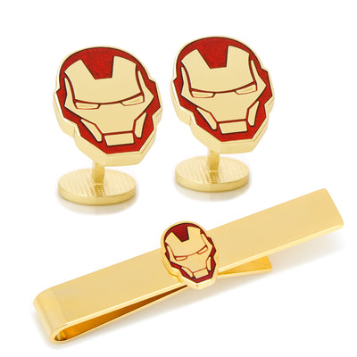 Iron Man Cufflinks and Tie Bar Gift Set Marvel Gift Set - Paul Malone.com