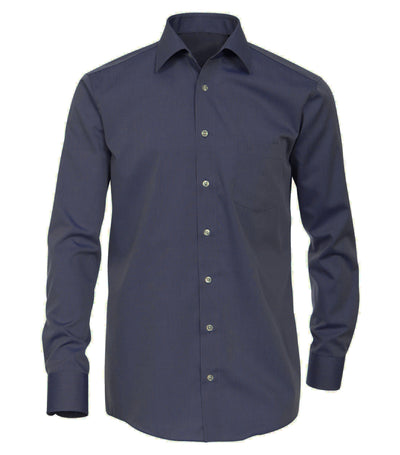 Navy Blue Slim Fit Men's Shirt PaulMalone.com Shirts - Paul Malone.com