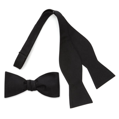 Black Self Tie Bow Tie Ox and Bull Trading Co. Bowtie - Paul Malone.com