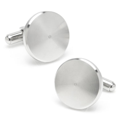 Brushed Radial Stainless Steel Cufflinks Ox and Bull Trading Co. Cufflinks - Paul Malone.com