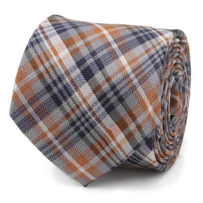 Gray Plaid Men's Tie Ox and Bull Trading Co. Tie - Paul Malone.com