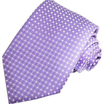 Purple Classic Diamond Patterned Tie Paul Malone Ties - Paul Malone.com