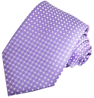 Purple Classic Diamond Patterned Tie Paul Malone Ties - Paul Malone.com