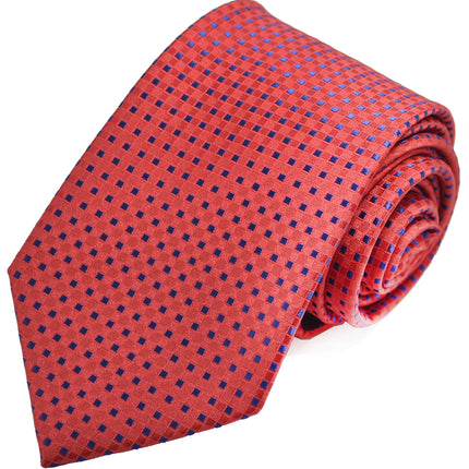 Red Classic Diamond Patterned Tie Paul Malone Ties - Paul Malone.com