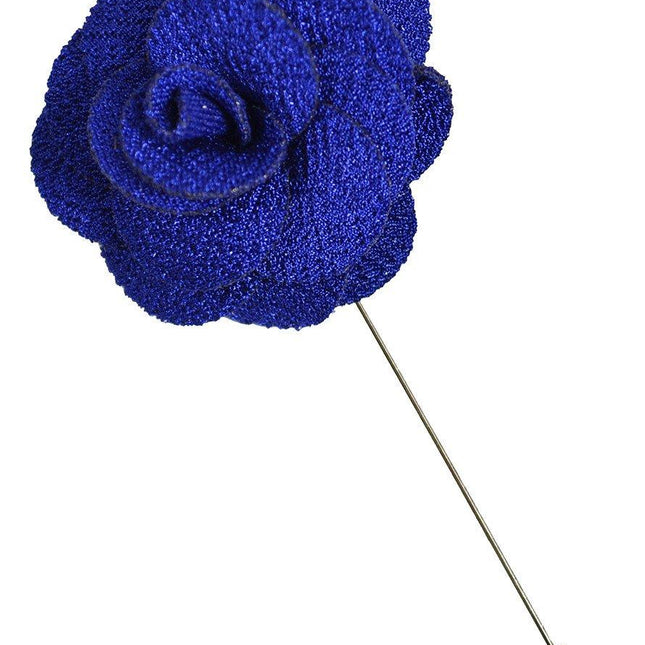 Royal Blue Lapel Flower Paul Malone Lapel Flower - Paul Malone.com