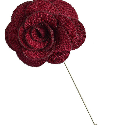 Burgundy Lapel Flower Paul Malone Lapel Flower - Paul Malone.com