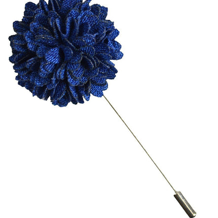 Dark Blue Lapel Flower Paul Malone Lapel Flower - Paul Malone.com