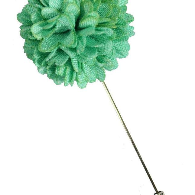 Aqua Green Lapel Flower Paul Malone Lapel Flower - Paul Malone.com