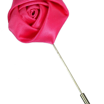 Hot Pink Rose Lapel Flower Paul Malone Lapel Flower - Paul Malone.com