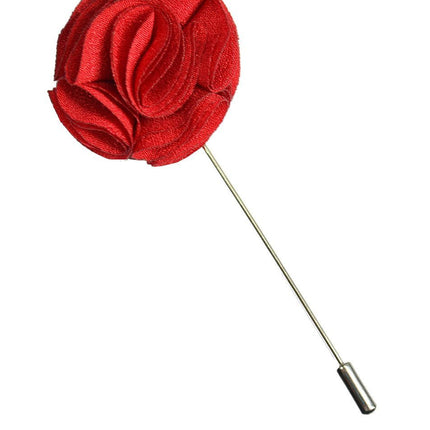 Solid Red Lapel Flower Paul Malone Lapel Flower - Paul Malone.com