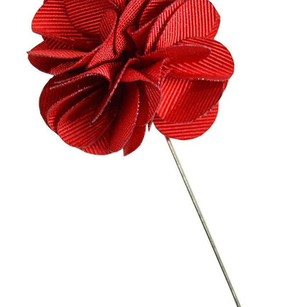 Solid Red Lapel Flower Paul Malone Lapel Flower - Paul Malone.com