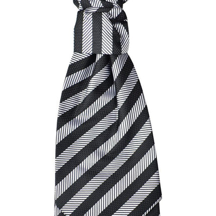 Black and Silver Cravat Paul Malone Cravat - Paul Malone.com