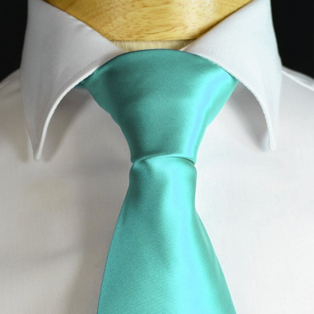 Angel Blue Necktie and Pocket Square Paul Malone Ties - Paul Malone.com