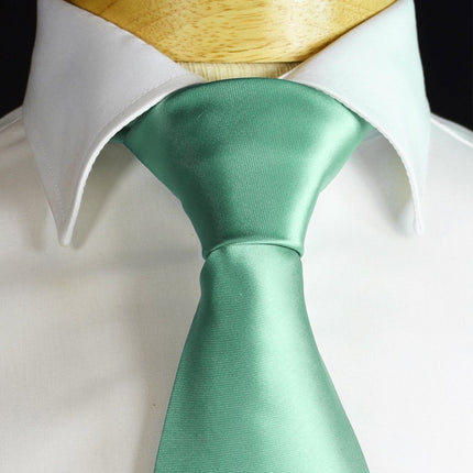 Solid Opal Necktie and Pocket Square Paul Malone Ties - Paul Malone.com