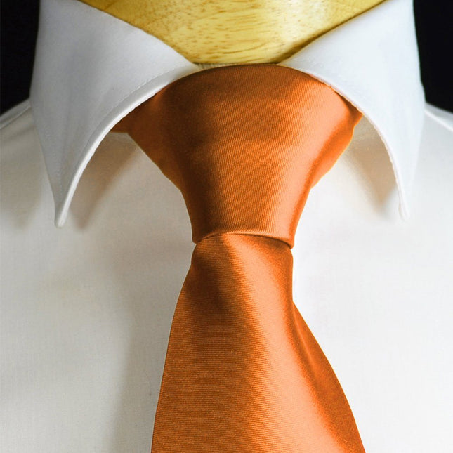 Coral Gold Necktie and Pocket Square Paul Malone Ties - Paul Malone.com