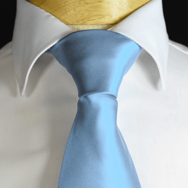Baby Blue Necktie and Pocket Square Paul Malone Ties - Paul Malone.com