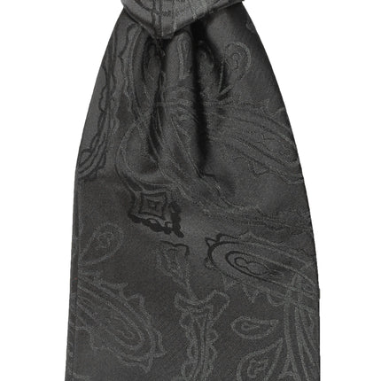 Black Paisley Formal Cravat Paul Malone Cravat - Paul Malone.com