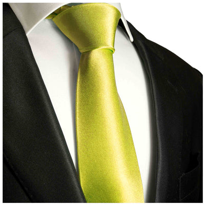 Solid Yellow Boys Zipper Tie Brand Q Ties - Paul Malone.com