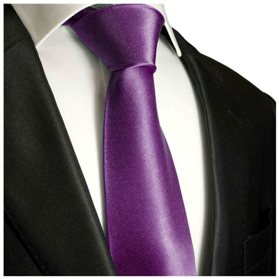 Dark Purple Boys Zipper Tie Brand Q Ties - Paul Malone.com