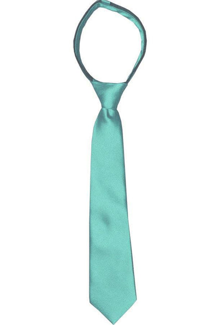 Moonlight Jade Boys Zipper Tie Brand Q Ties - Paul Malone.com