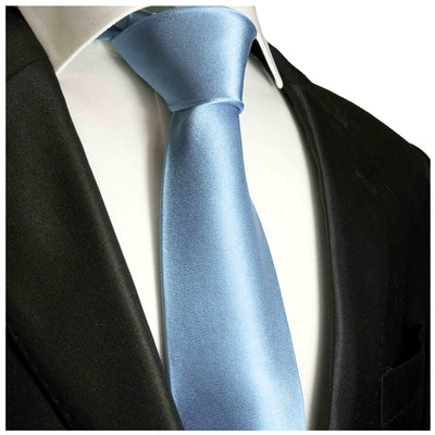 Light Blue Boys Zipper Tie Brand Q Ties - Paul Malone.com