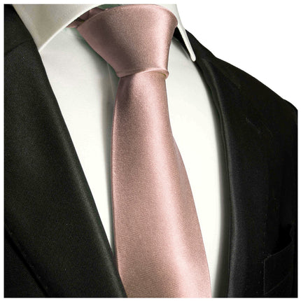 Solid Salmon Boys Zipper Tie Brand Q Ties - Paul Malone.com