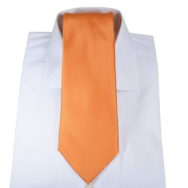 Coral Gold Necktie and Pocket Square Paul Malone Ties - Paul Malone.com