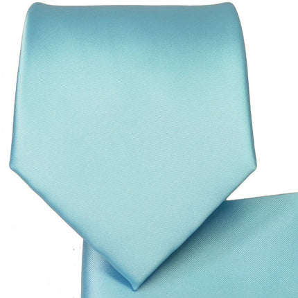 Angel Blue Necktie and Pocket Square Paul Malone Ties - Paul Malone.com