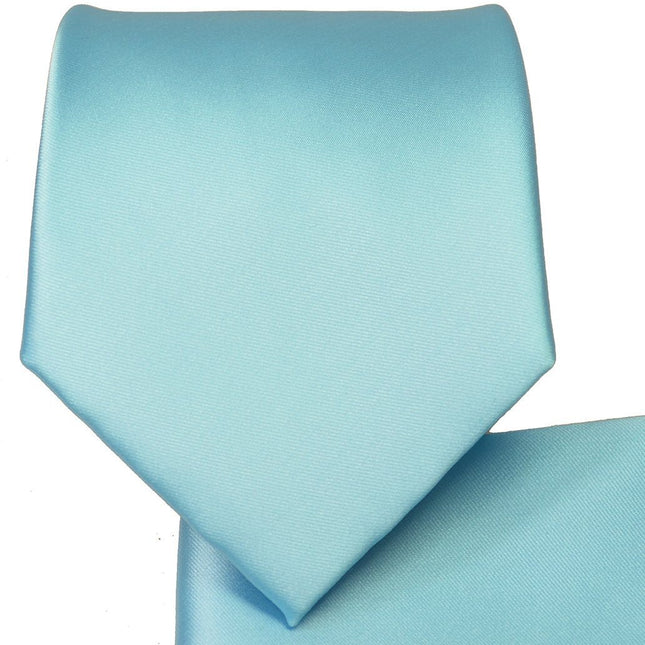 Angel Blue Necktie and Pocket Square Paul Malone Ties - Paul Malone.com
