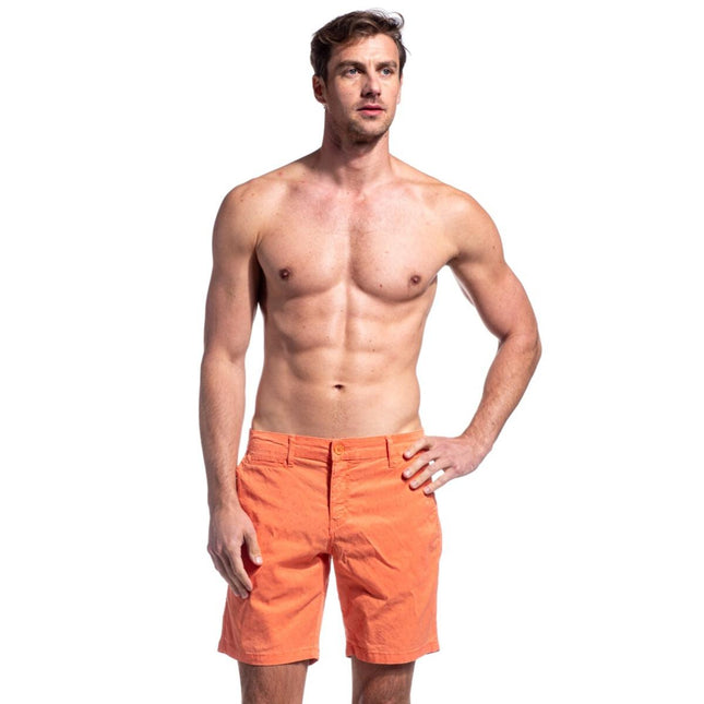 Solid Coral Cotton Shorts by EightX Eight X Shorts - Paul Malone.com